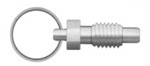 Pull Ring Stubby Retractable Plunger - Stainless-SPRSN500P